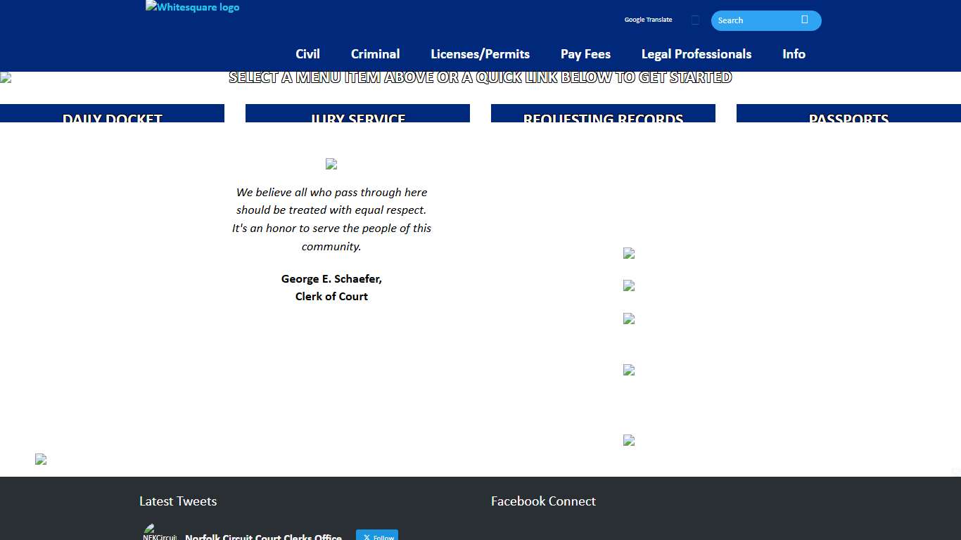 Welcome to the Norfolk Circuit Court Clerk's Office